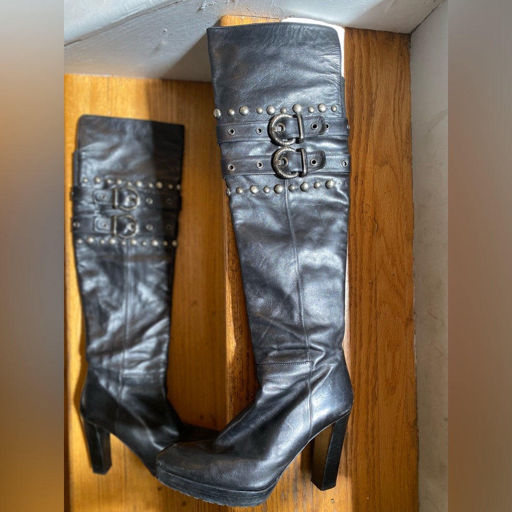 Stuart Weitzman stud knee-high boots